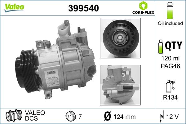 VALEO 399540 — Kompresor, klimatyzacja