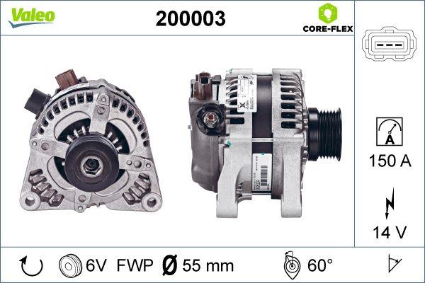 VALEO 200003 - ALTERNATOR FORD REGENEROWANY
