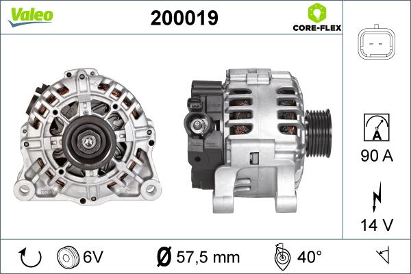 VALEO 200019 — Alternator