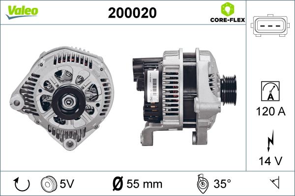 VALEO 200020 - Alternator