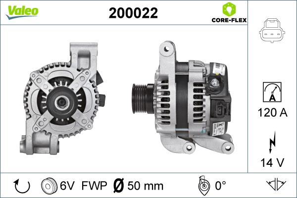 VALEO 200022 — Alternator