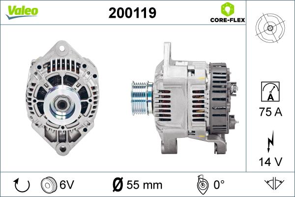 VALEO 200119 — Alternator