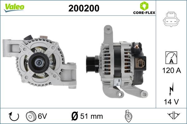 VALEO 200200 — Alternator