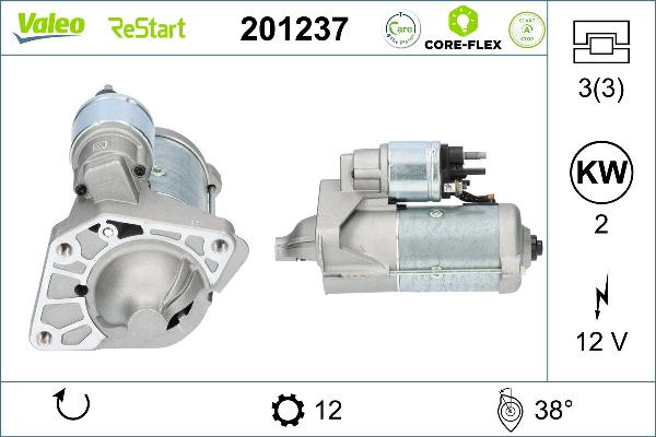 VALEO 201237 - Rozrusznik