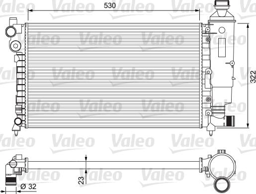 VALEO 231526 - Chłodnica, układ chłodzenia silnika