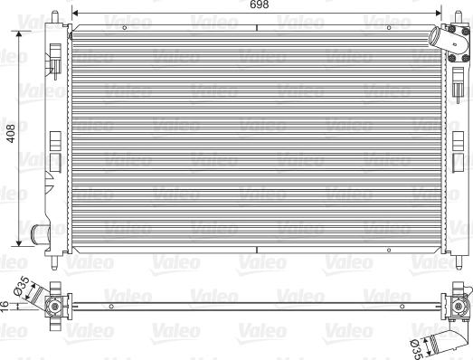VALEO 701578 - Chłodnica, układ chłodzenia silnika
