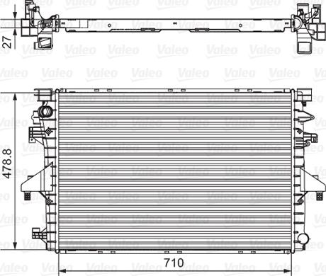 VALEO 701654 - Chłodnica silnika