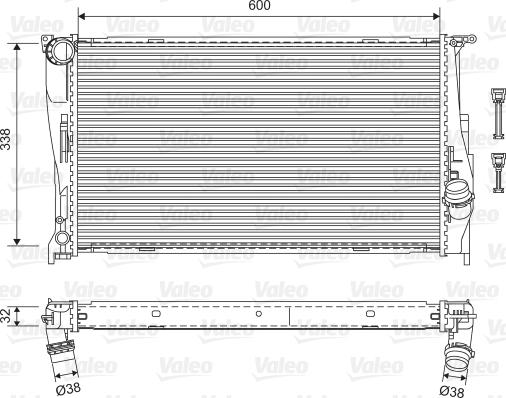 VALEO 701601 — Chłodnica, układ chłodzenia silnika