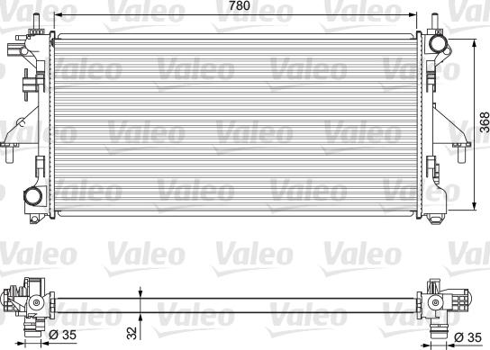 VALEO 701727 — Chłodnica, układ chłodzenia silnika