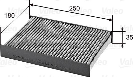 VALEO 715820 — Filtr kabinowy