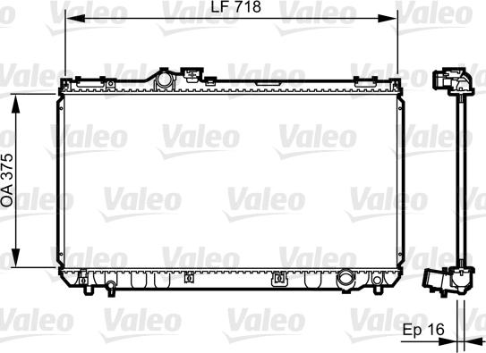 VALEO 734498 - Chłodnica silnika