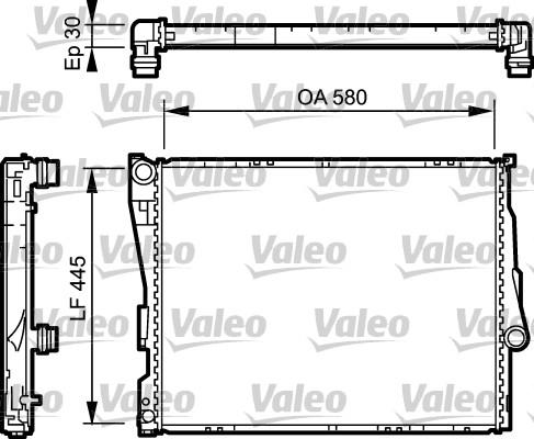 VALEO 734589 - Chłodnica, układ chłodzenia silnika