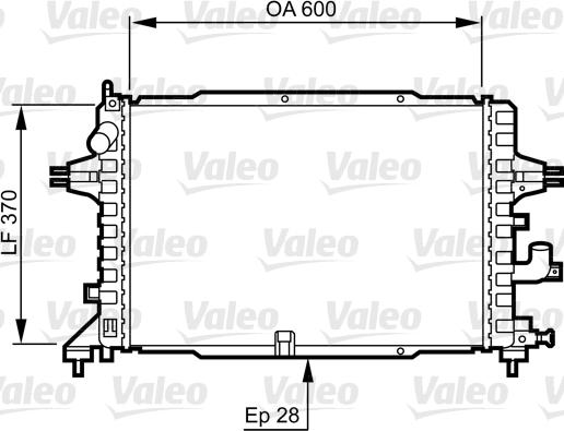 VALEO 734380 — Chłodnica, układ chłodzenia silnika