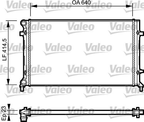 VALEO 734332 — Chłodnica, układ chłodzenia silnika