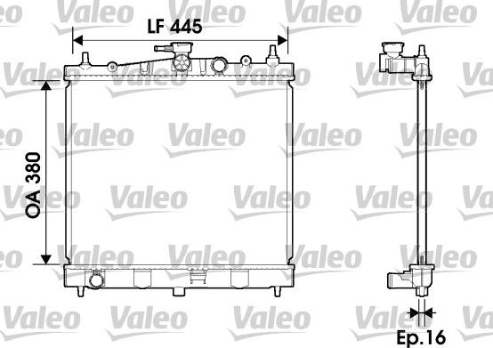 VALEO 734246 — Chłodnica, układ chłodzenia silnika