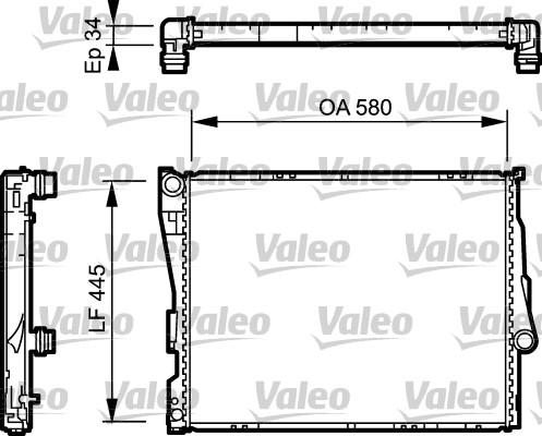 VALEO 734276 - Chłodnica silnika