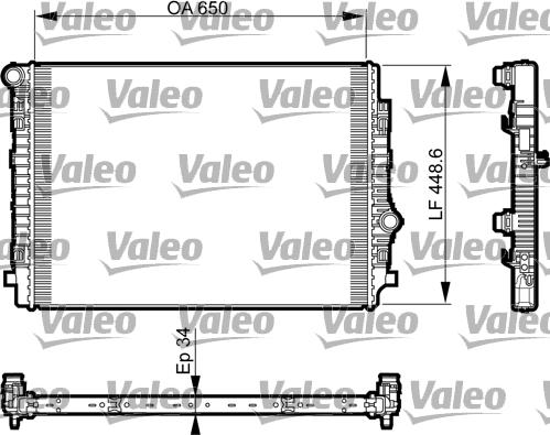 VALEO 735549 — Chłodnica, układ chłodzenia silnika