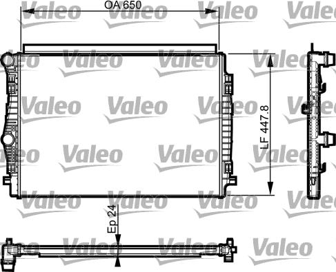 VALEO 735559 — Chłodnica, układ chłodzenia silnika