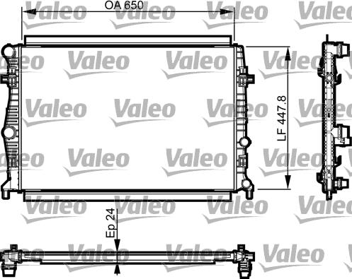 VALEO 735556 - CHŁODNICA VOLKSWAGEN RADIATOR SEAT LEON 3- VOLKSWAGEN GOLF 7