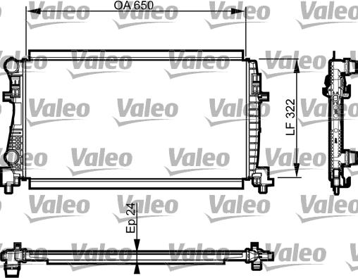 VALEO 735557 - Chłodnica silnika