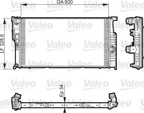 VALEO 735612 - Chłodnica silnika