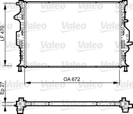 VALEO 735374 - Chłodnica silnika