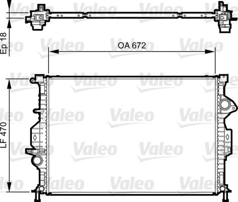 VALEO 735373 — Chłodnica, układ chłodzenia silnika