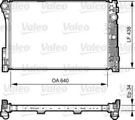 VALEO 735292 — Chłodnica, układ chłodzenia silnika