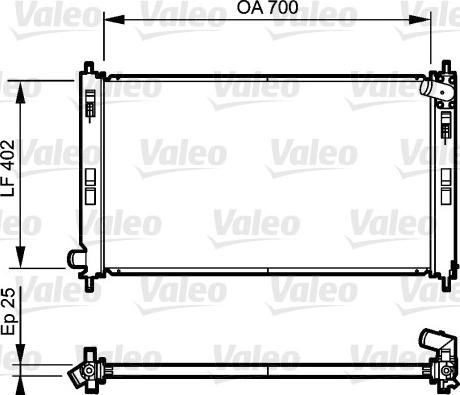 VALEO 735200 — Chłodnica, układ chłodzenia silnika