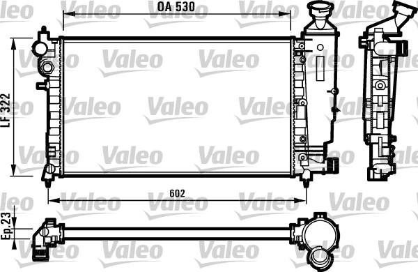 VALEO 731526 — Chłodnica, układ chłodzenia silnika