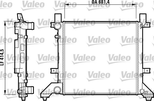 VALEO 731605 — Chłodnica, układ chłodzenia silnika