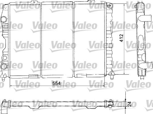 VALEO 731283 — Chłodnica, układ chłodzenia silnika