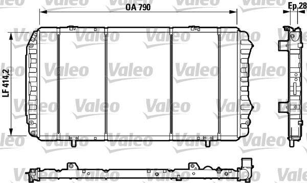 VALEO 732922 - Chłodnica, układ chłodzenia silnika