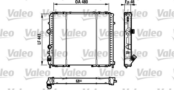 VALEO 732072 — Chłodnica, układ chłodzenia silnika