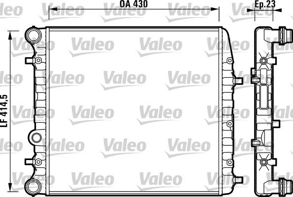 VALEO 732863 — Chłodnica, układ chłodzenia silnika