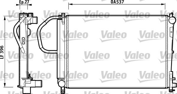 VALEO 732883 — Chłodnica, układ chłodzenia silnika