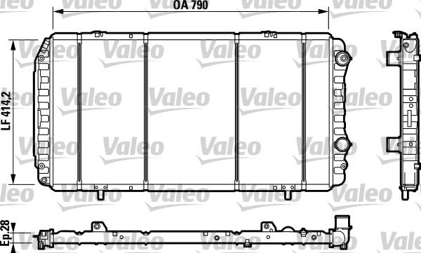 VALEO 732342 - Chłodnica, układ chłodzenia silnika