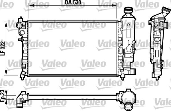 VALEO 732794 - Chłodnica, układ chłodzenia silnika