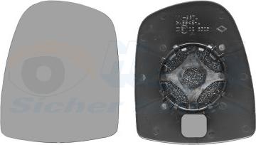 Van Wezel 4394831 - WKŁAD LUSTERKA OPEL VIVARO A. NISSAN PRIMASTAR. RENAULT TRAFIC II 02.01- LE