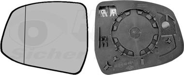 Van Wezel 1866837 - WKŁAD LUSTERKA FORD FOCUS II.III. MONDEO IV 07.04- LE