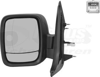 Van Wezel 3891807 — Lusterko zewnętrzne