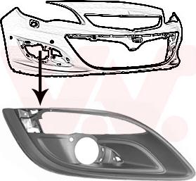 Van Wezel 3753592 — Kratka wentylacyjna, zderzak