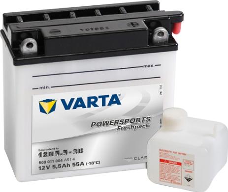 Varta 506011004A514 - Akumulator rozruchowy dostarczający prąd rozruchowy i zasilanie pokładowe podczas rozruchu (SLI)