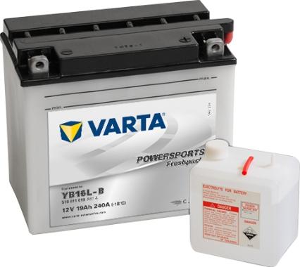 Varta 519011019A514 - Akumulator rozruchowy dostarczający prąd rozruchowy i zasilanie pokładowe podczas rozruchu (SLI)