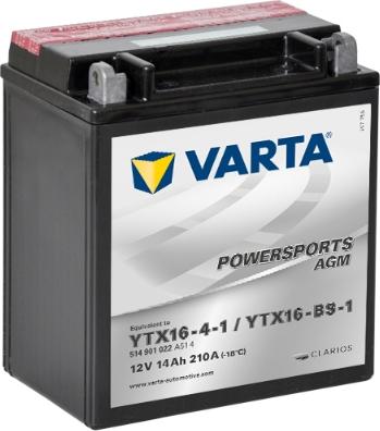 Varta 514901022A514 - Akumulator rozruchowy dostarczający prąd rozruchowy i zasilanie pokładowe podczas rozruchu (SLI)