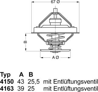 WAHLER 415083D50 — Termostat, środek chłodzący