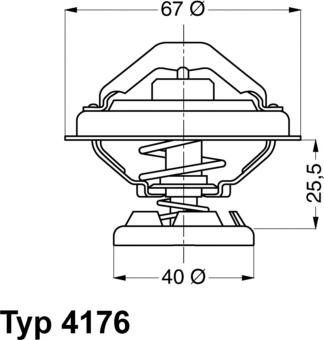 WAHLER 4176.85D — Termostat, środek chłodzący