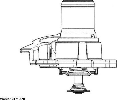 Wahler 3171.82D - Termostat cieczy chłodzącej