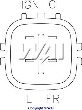 WAI IN6335 - REGULATOR ALTERNATORA TRANSPO
