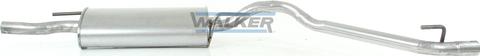 Walker 18926 - Tłumik układu wydechowego